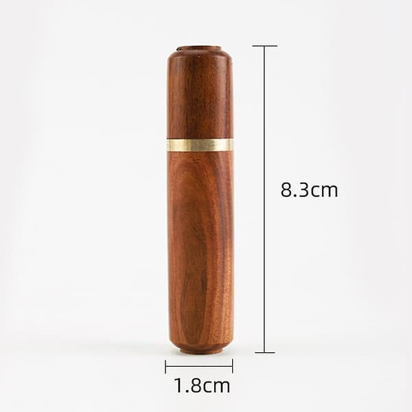 Minimalistisk tandpetshållare i ebenholts, resevänlig bärbar dispenser, 10 st