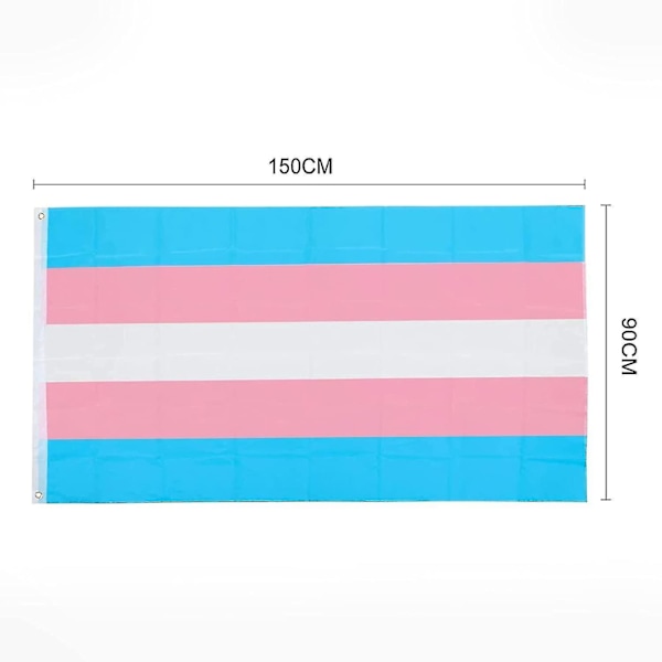 Crday Transgender Flag 3x5 Ft, Lgbt Flag, Festival Party inomhus och utomhus Transgender Flag Present