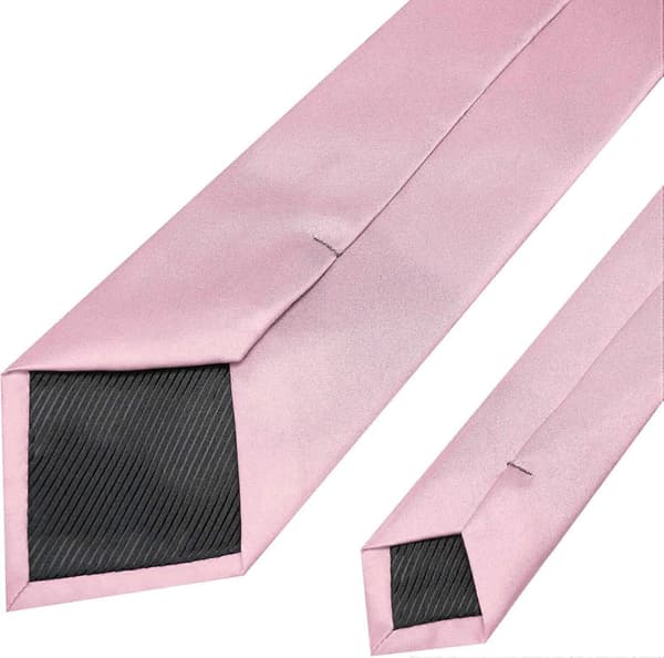 Enfärgad Slips Herr Slips Kompatibel med Affärs- och Bröllopsfest Blush Pink
