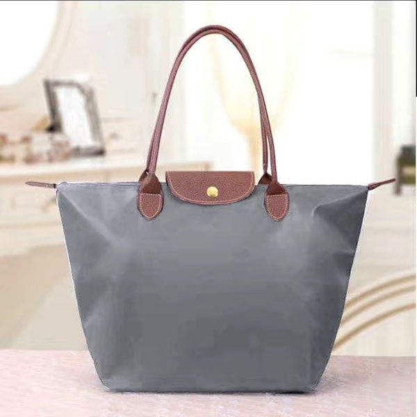 Nye Longchamp Le Pliage tasker til kvinder ZX grå 2 grå grå grå L