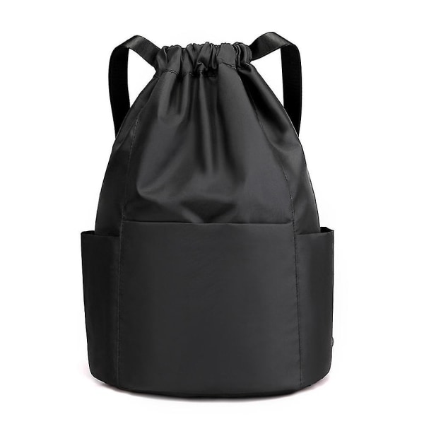 Printed ryggsäck med dragsko för damer med stor kapacitet Oxford-tyg Fick med dragsko Casual Reseryggsäck