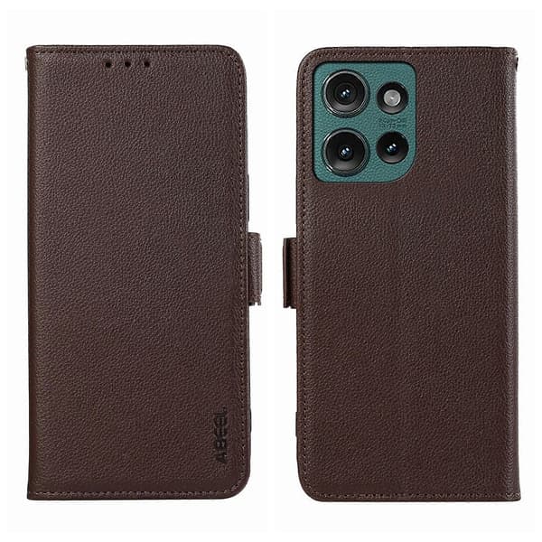 Läderfodral för Motorola Edge 50 Neo Brown