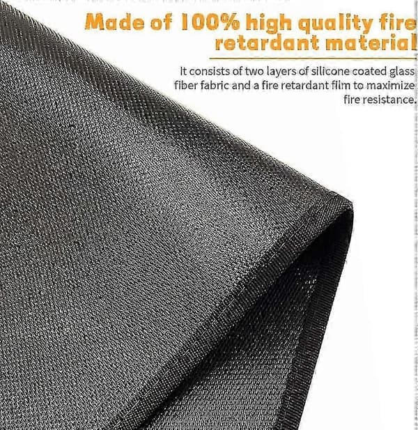 Halvrund Brandsikker Måtte 60x90cm til Pejs Ovnbeskyttelse