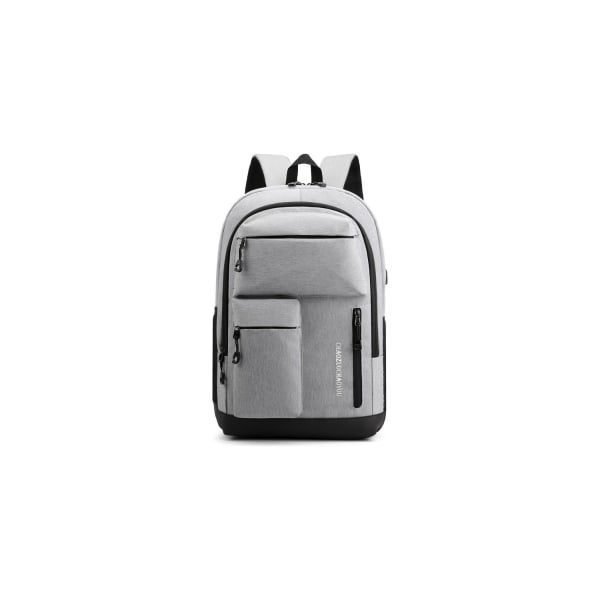 X-Man datorryggsäck med USB laddningsport - Grå dark grey