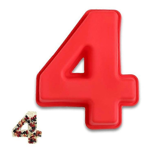 0-9 Tall Silikon Bursdag Jubileum Kake Bakeform Maker Multicolor 4