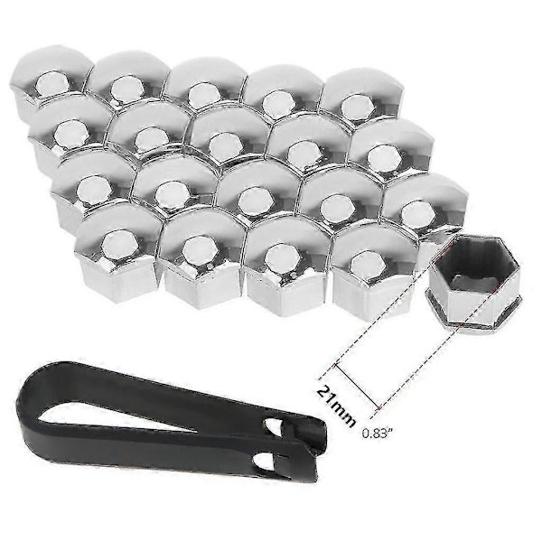 Senterkopper for hjulnavsett for Tesla Model 3/S/X Silver