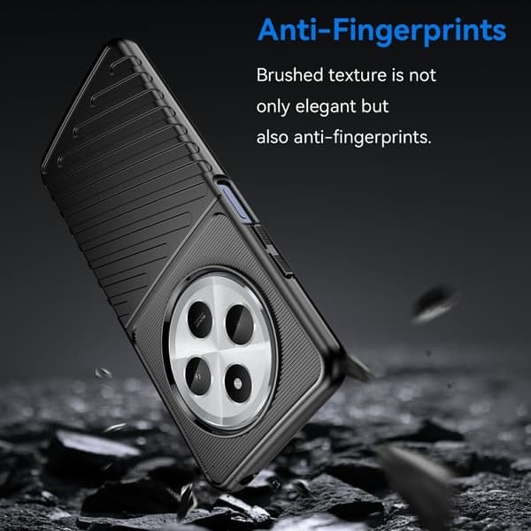 Xiaomi Redmi 14C Cover Twill Tekstur Sort 45