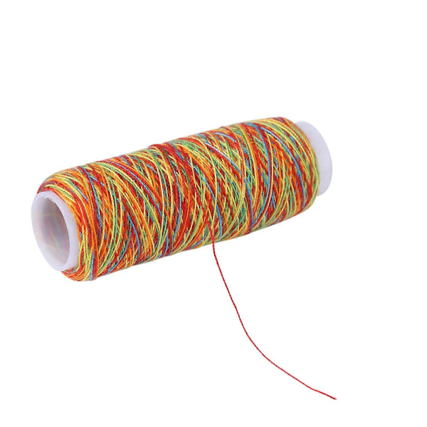 5 stk. Flerfarget Gradient Polyester Sytråd Spoler 110m