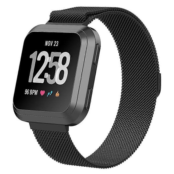 För Fitbit Versa 2 / Fitbit Versa / Fitbit Versa Lite Armband Black