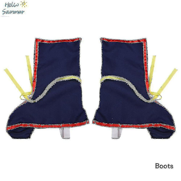 Jul Barn Vuxen Dräkter Son Goku Kostym Anime Superhjältar Jumpsuit Svart Hår Kostym Utklädnad boots 2pcs 140 height130*140cm *Goku