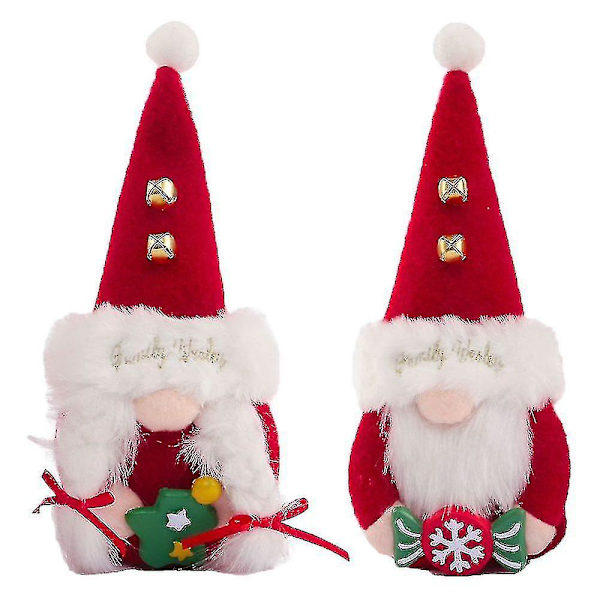 Rottefigur Gnom Nisse Rotter N Tomte Hjem Rotte. (rød) (2 stk)