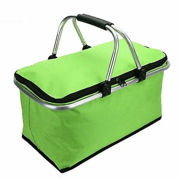 30l Isolerad Hopfällbar Picknick Kylväska Låda Camping Shopping Kylkorg -_x
