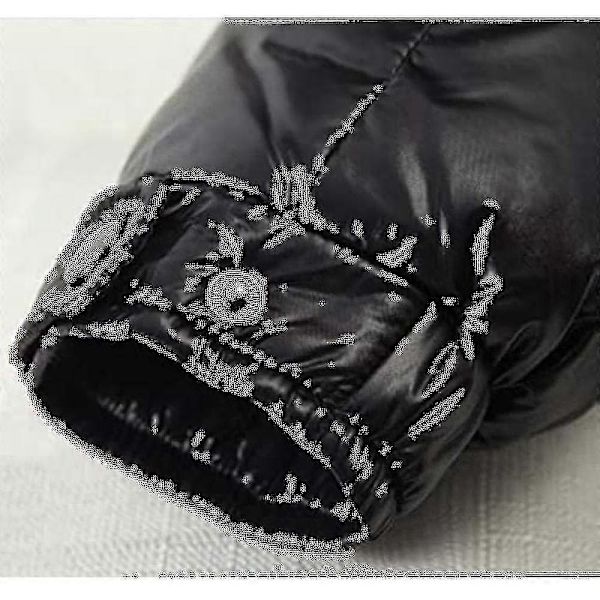 Blank Downjacka Herr Vinterjacka Ståuppkrage Dunjacka Med Huva Black 5XL