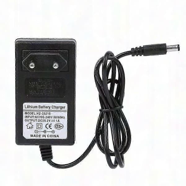 25,2V Massagefåtölj Laddare Strömadapter black