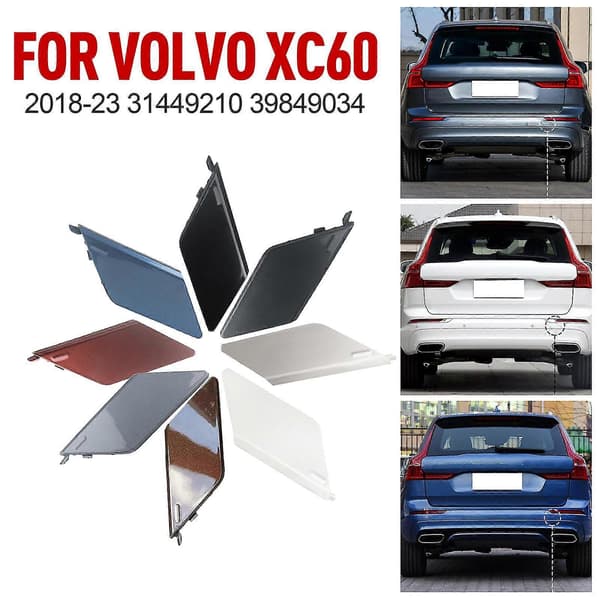 {YM}Volvo XC60 2018-2023 Rear Bumper Tow Hook Cover ABS OEM Customized Replacement Pine Gray