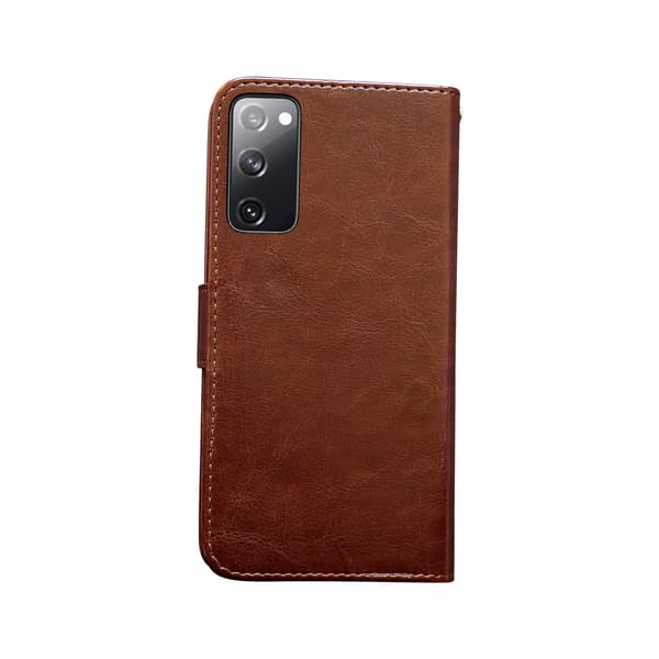 Samsung Galaxy S20 FE - Nahkakotelo / Suojaus Vit