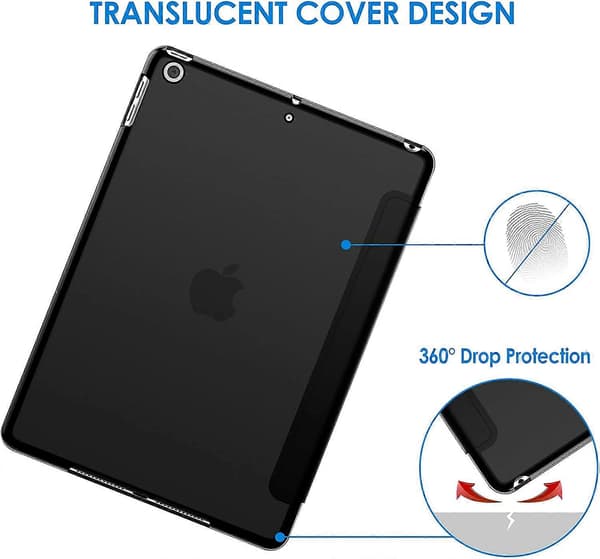 Fodral för iPad (9,7-tum, 2018/2017 modell, 6:e/5:e generationen), Smart Cover Auto Wake/Sleep Black
