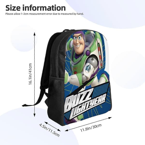 Buzz Lightyear Toy Story Barnryggsäck Skolväska Grundskoleelever Bokväskor-SYS14