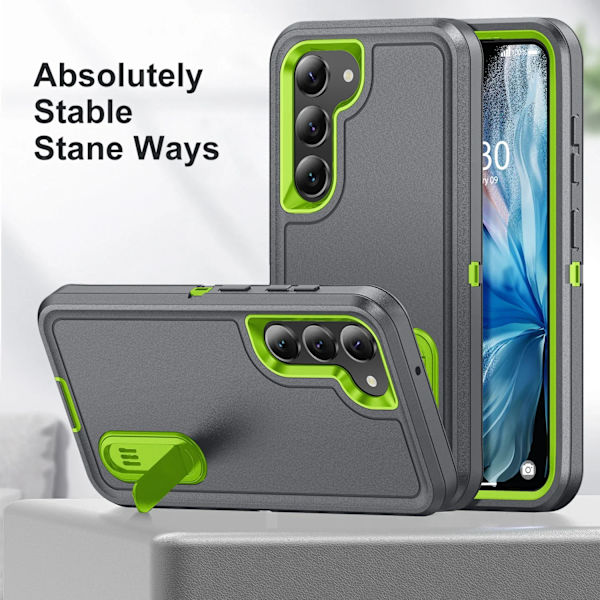 Anti-støv Støtte Fallbeskyttelse Deksel for Samsung Galaxy S23 Ultra 5G S 23 Plus S22 Ultra A54 A14 A13 A53 A04S 2 I 1 Veske Gray for Galaxy A04S