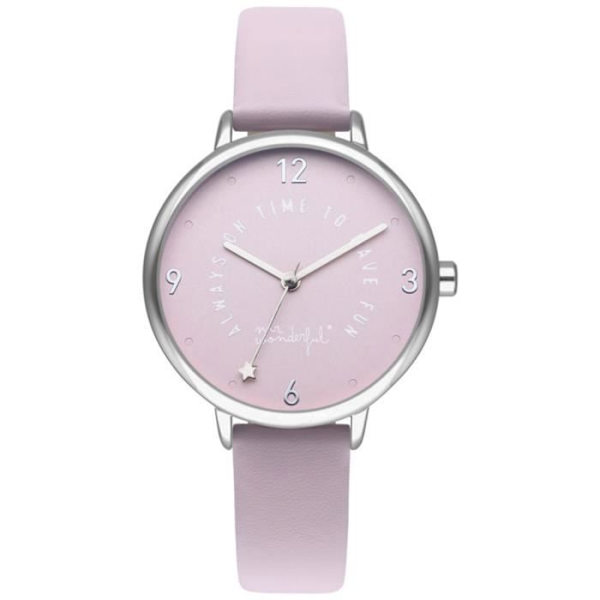 Ur - MR WONDERFUL - DRØM FOR EVIGT WR50100 - Kvarts - Analog - Rosa, Sølv Rosa, grå