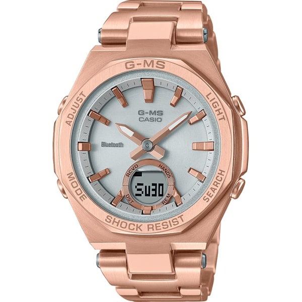 Klocka - Casio - MSG-B100DG-4AER - Kvarts - Analog - Rostfritt stål Ip-rosé Ip-rosé