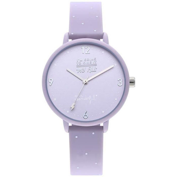 Kvinnoarmband - MR WONDERFUL - HAPPY HOUR WR30301 - Kvarts - Analogisk - Lila Lila