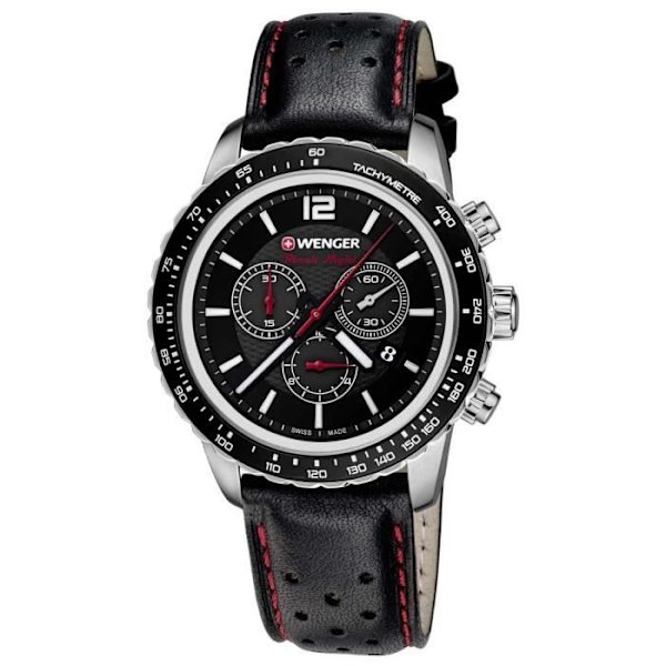 Ur - WENGER - 01.0853.105 - Quartz - Analog - Sort Svart