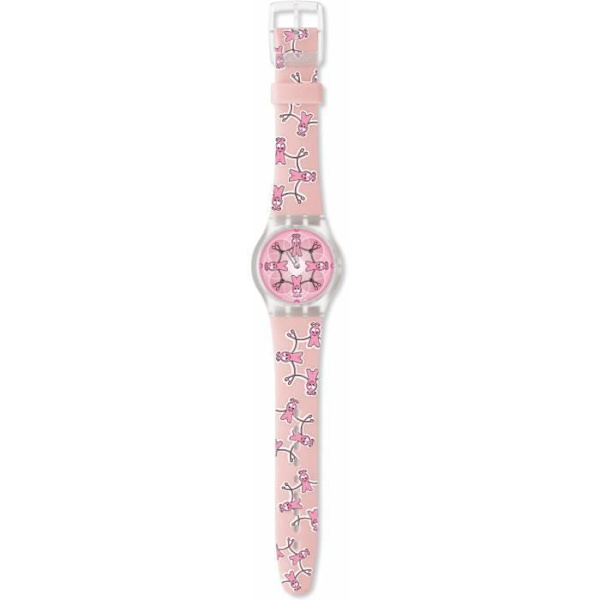 Montre - Swatch - Love Hands Supk108 JYTJ5 - Kvarc - Analog - Rosa Multicolor Flerfärgad