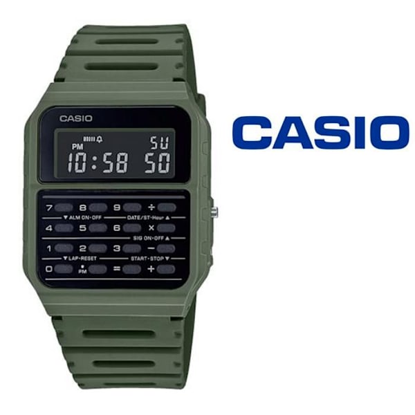 Digitalur - CASIO - CA-53WF-3BEF - Kvarts - Plast - Grøn Grön, Svart