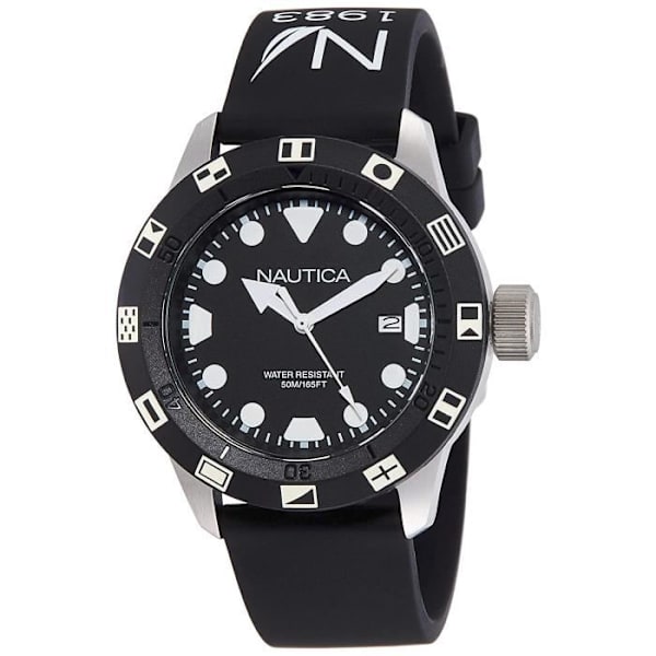 Ur - Nautica - NAI09509G - Kvarts - Analog - Sort Resin Svart