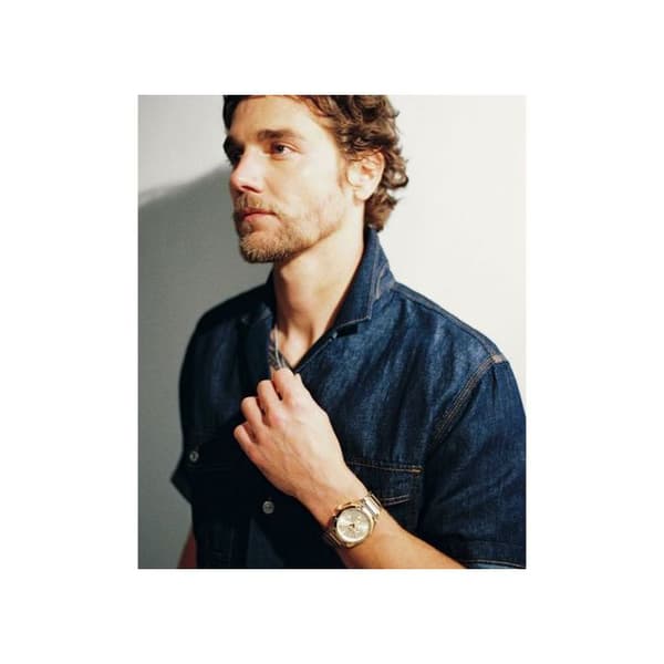 Herrklocka FOSSIL FS6119 guld mode stil