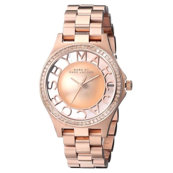 Damur - MARC BY MARC JACOBS - HENRY MBM3339 - Kvarts - Analog - Rostfritt Stål Förgyllt Rosa