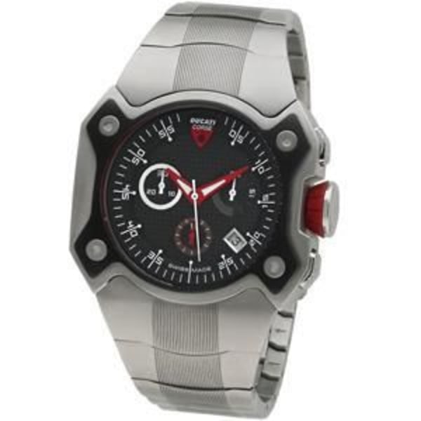 DUCATI CW0016 Herreur - Quartz - Sort - Vandtæthed 10 atm - Safirglas Pengar