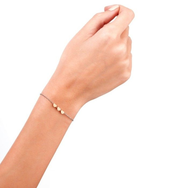 Armbånd - Mr. Wonderful - WJ30205 - Rustfrit stål - Sølvfarvet - 18,5 cm - Justerbart Silver