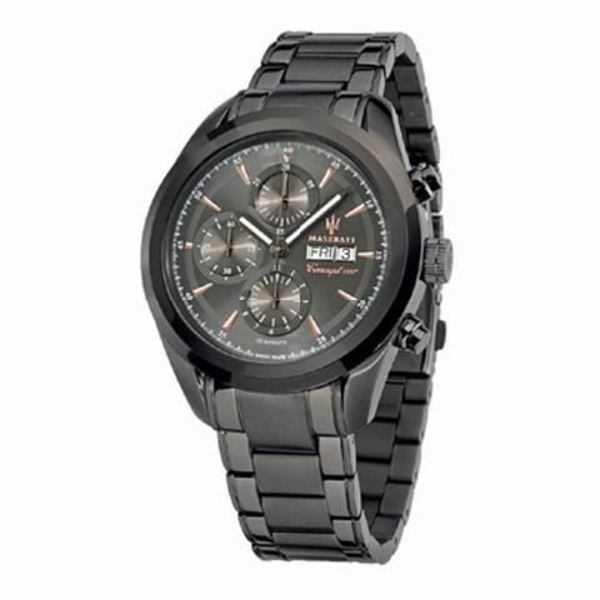 Ur - Maserati - R8843612001 - Quartz - Analog - Sort stål Svart