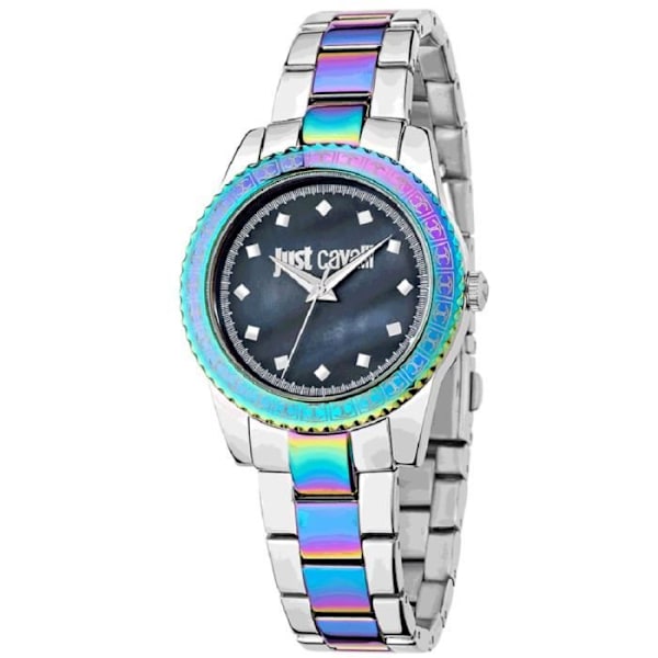 Damklocka - JUST CAVALLI - SUNSET R72532025 - Kvarts - Analog - Rostfritt stål Blå, Silver