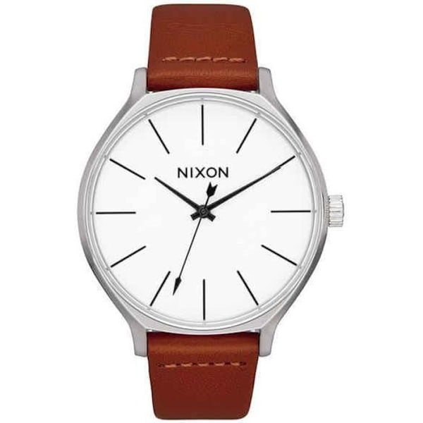 Nixon Damklocka A12501113 (ø 38 mm) Brun, Vit