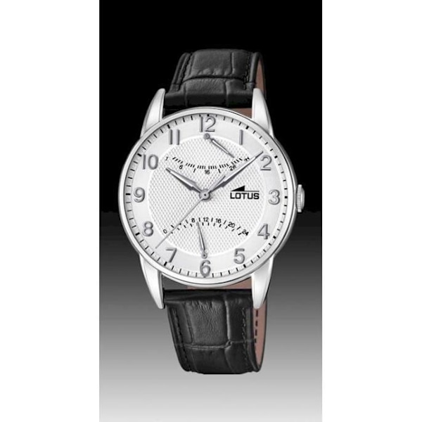 Ur - Lotus - 18429-5 - Quartz - Sort - 3 ATM vandtæt Svart vit