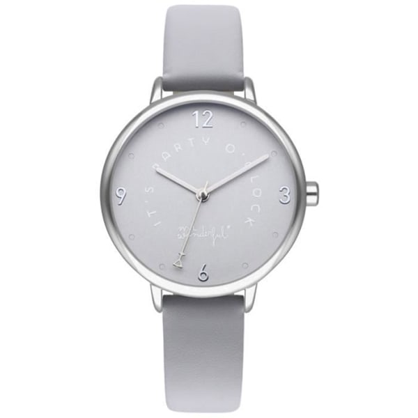 Damklocka - MR WONDERFUL - DRÖM EVIGT WR50400 - Quartz - Analog - Silverfärgad Grå grå