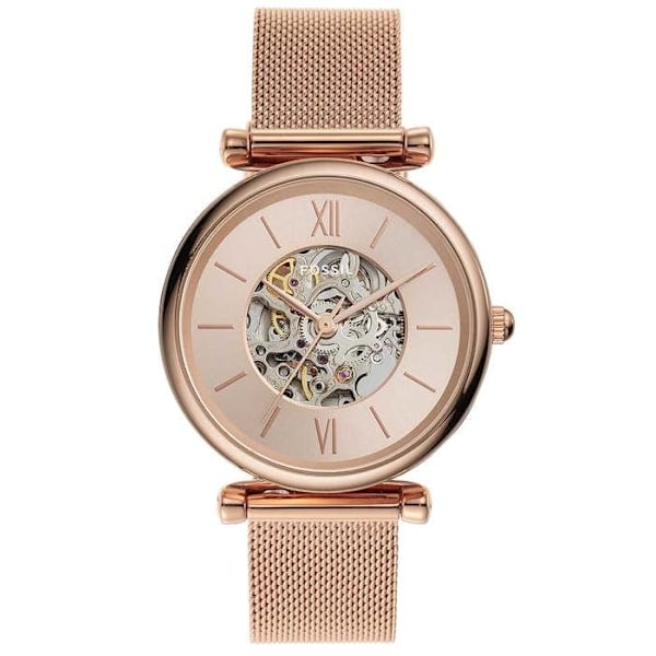 Ur - FOSSIL - Automatisk - Lilla - Analog - Chic Rosa