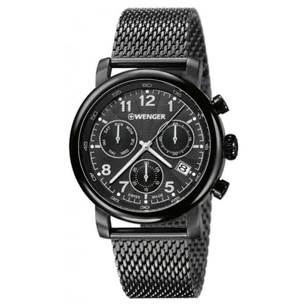 Ure - URBAN CLASSIC - CHRONO 01.1043.108 - Kvarts - Analog - Rustfrit stål Svart