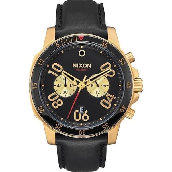 Kello - Nixon - A940513 - Kvartsi - Analoginen - Musta Nahka Svart