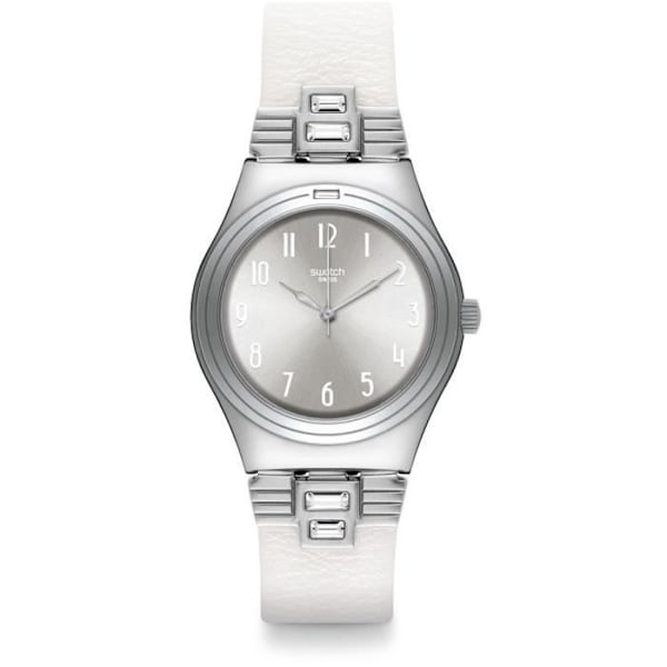 Ur - Swatch - YLS177 - Hvidt læder - Analog - Kvarts