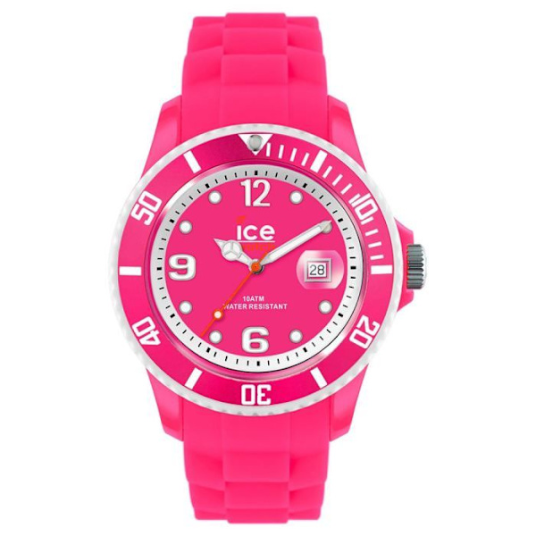 Analog klocka - Ice-Watch - SUN.NPK.U.S.13 - Rosa harts - Silikonband - Vattentät 10 Atm Rosa