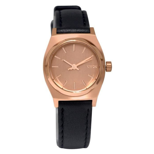 Dameur - NIXON - MINI TIME TELLER A5091932 - Kvarts - Analog - Pink læder Svart, Rosa