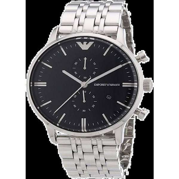 Ur - Emporio Armani - New Retro AR1648 - Kvarts - Analog - Rustfrit stål Svart