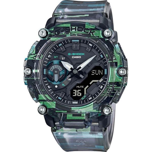 CASIO Watch - Herr - GA-2200NN-1AER - Vattentät 20 Atm - Flerfärgad plastrem Flerfärgad