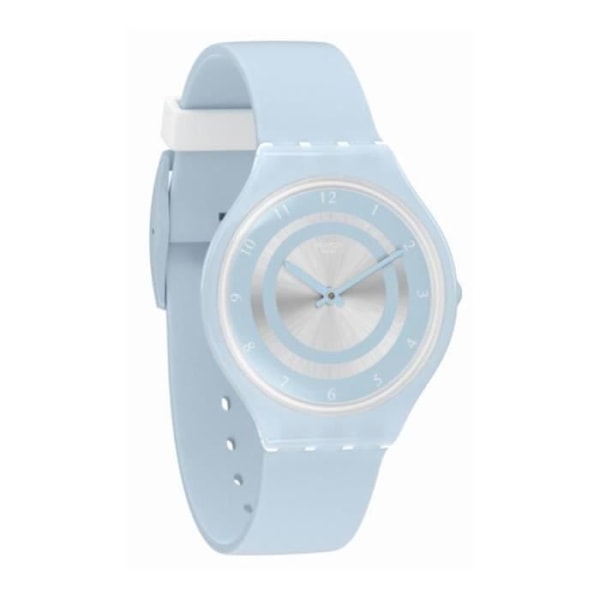 SWATCH UNISEX SILIKONE REM PLASTKASSE QUARTZ WATCH SVOS100