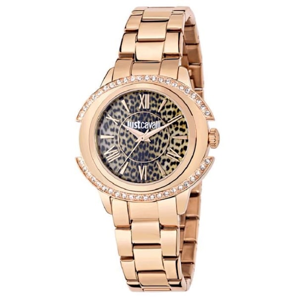Dameur - Just Cavalli - DECOR R725321650 - Quartz - Analog - Rustfrit Stål Brun, Rosa