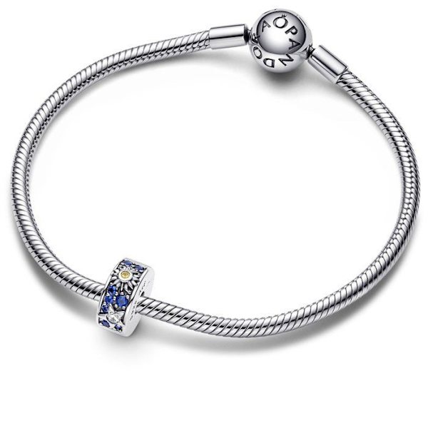 PANDORA Celestial Sun, Star & Moon Clip Charm 792681C01 Flerfärgad